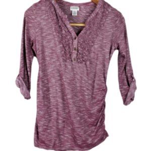 Motherhood Maternity half buttoned top small